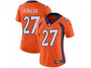 Women Nike Denver Broncos #27 Steve Atwater Vapor Untouchable Limited Orange Team Color NFL Jersey