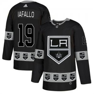 Kings #19 Alex Iafallo Black Team Logos Fashion Adidas Jersey