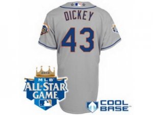 2012 MLB ALL STAR New York Mets #43 R.A. Dickey Road Cool Base grey