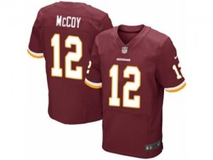 Mens Nike Washington Redskins #12 Colt McCoy Elite Burgundy Red Team Color NFL Jersey