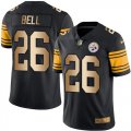 Nike Pittsburgh Steelers #26 LeVeon Bell Black Mens Stitched NFL Limited Gold Rush Jersey