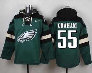 Nike Philadelphia Eagles #55 Brandon Graham Green Player Pullover Hoodie