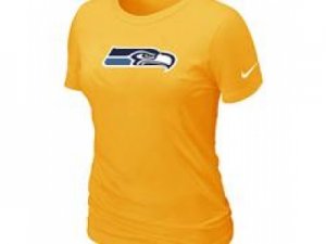 Women Seattle Seahawks Yellow T-Shirts