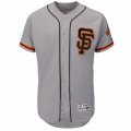Mens San Francisco Giants Majestic Alternate Blank Gray Flex Base Authentic Collection Team Jersey