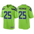 Youth Seattle Seahawks #25 Richard Sherman Green Color Rush Limited Jersey