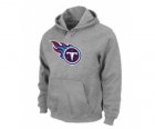 Tennessee Titans Logo Pullover Hoodie Grey