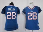 women nfl buffalo bills #28 spiller blue