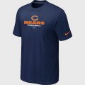 Nike Chicago Bears Sideline Legend Authentic Font logo T-Shirt blue