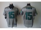 Nike NFL New York Jets #15 Tim Tebow Grey Shadow Jerseys