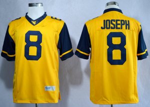 NCAA Virginia Mountaineers #8 Karl Joseph gold Jerseys(game)