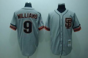 mlb san francisco giants #9 williams m&n grey