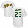 Men's Majestic Oakland Athletics #25 Mark McGwire Authentic White Home Cool Base MLB Jersey