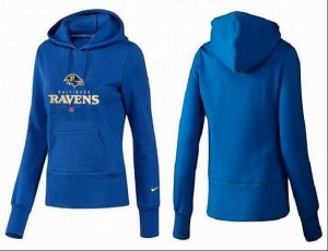 Women Baltimore Ravens Logo Pullover Hoodie-005