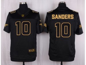 Nike Denver Broncos #10 Emmanuel Sanders Black Pro Line Gold Collection Jersey(Elite)