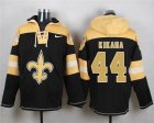 Nike New Orleans Saints #44 Hau'oli Kikaha Black Player Pullover Hoodie