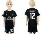 2017-18 Real Madrid 12 MARCELO Away Youth Soccer Jersey