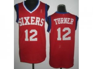 nba Philadelphia 76ers #12 Evan Turner Red Jerseys[Revolution 30]