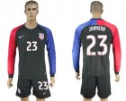 USA #23 Johnson Away Long Sleeves Soccer Country Jersey