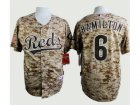 Mlb Cincinnati Reds #6 Billy Hamilton Camo Alternate Cool Base Stitched Baseball Jerseys