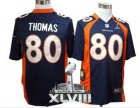 Nike Denver Broncos #80 Julius Thomas Navy Blue Alternate Super Bowl XLVIII NFL Game Jersey