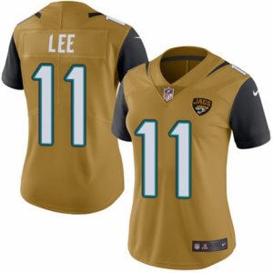 Women\'s Nike Jacksonville Jaguars #11 Marqise Lee Limited Gold Rush NFL Jersey