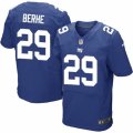 Mens Nike New York Giants #29 Nat Berhe Elite Royal Blue Team Color NFL Jersey