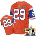 Nike Denver Broncos #29 Bradley Roby Orange Throwback Super Bowl 50 Men Stitched NFL Elite Jersey