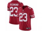 Mens Nike San Francisco 49ers #23 Will Redmond Vapor Untouchable Limited Red Team Color NFL Jersey