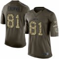 Mens Nike New York Jets #81 Quincy Enunwa Limited Green Salute to Service NFL Jersey