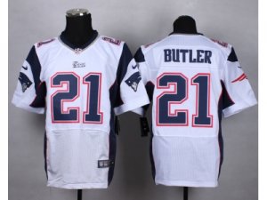 Nike New England Patriots #21 butler white jerseys(Elite)