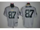 Nike NFL Green Bay Packers #87 Jordy Nelson grey jerseys[lights out Elite]
