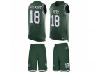 Mens Nike New York Jets #18 ArDarius Stewart Limited Green Tank Top Suit NFL Jersey