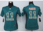 Women New Nike Miami Dolphins #11 Parker Green Strobe Jerseys