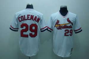 mlb st.louis cardinals #29 coleman m&n white