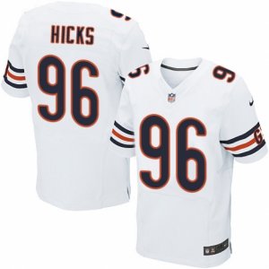 Men\'s Nike Chicago Bears #96 Akiem Hicks Elite White NFL Jersey