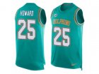 Nike Miami Dolphins #25 Xavien Howard Limited Aqua Green Player Name & Number Tank Top NFL Jersey