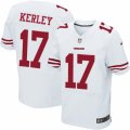 Mens Nike San Francisco 49ers #17 Jeremy Kerley Elite White NFL Jersey