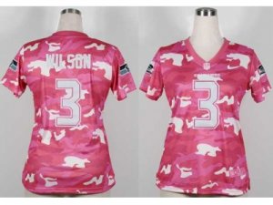 Nike women nfl jerseys seattle seahawks #3 wilson pink[fashion camo]