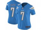 Women Nike Los Angeles Chargers #7 Doug Flutie Vapor Untouchable Limited Electric Blue Alternate NFL Jersey