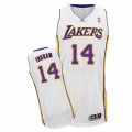 Mens Adidas Los Angeles Lakers #14 Brandon Ingram Authentic White Alternate NBA Jersey