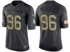 Nike New York Jets #96 Muhammad Wilkerson Mens Stitched Black NFL Salute to Service Limited Jerseys