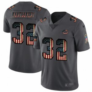 Nike Bears #32 David Montgomery 2019 Salute To Service USA Flag Fashion Limited Jersey