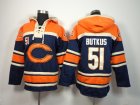 Nike Chicago Bears #51 Butkus White blue-Orange jerseys[pullover hooded sweatshirt]