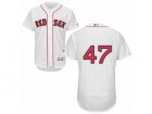 Mens Majestic Boston Red Sox #47 Tyler Thornburg White Flexbase Authentic Collection MLB Jersey