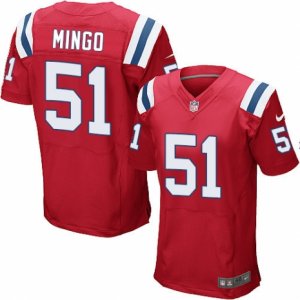 Mens Nike New England Patriots #51 Barkevious Mingo Elite Red Alternate NFL Jersey