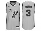 Mens San Antonio Spurs #3 Dewayne Dedmon adidas Gray Player Swingma Jersey