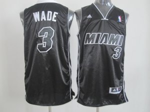 nba miami heat #3 wade white[swingman full black]