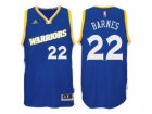 Mens Golden State Warriors #22 Matt Barnes adidas Royal Swingman Crossover Jersey