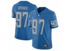 Mens Nike Detroit Lions #97 Akeem Spence Limited Light Blue Team Color NFL Jersey