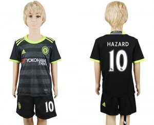 Chelsea #10 Hazard Away Kid Soccer Club Jersey